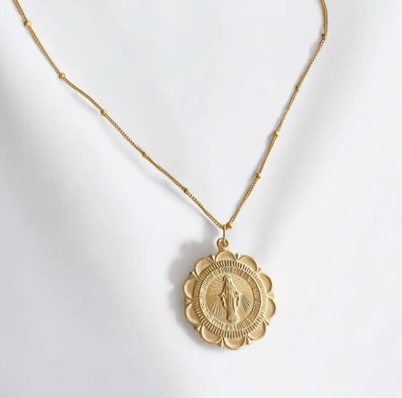 Virgin Mary Necklace