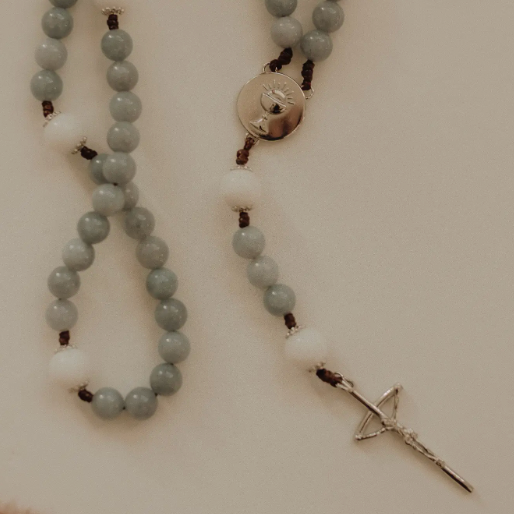 First Communion Rosary - Blue