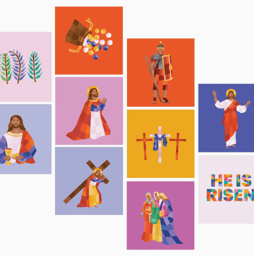 Paint By Sticker - Story Of The Cross