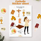 Catholic Sticker Sheet - Fit
