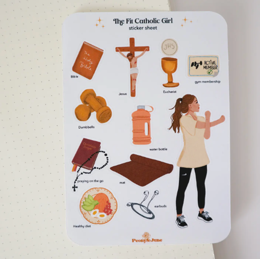 Catholic Sticker Sheet - Fit