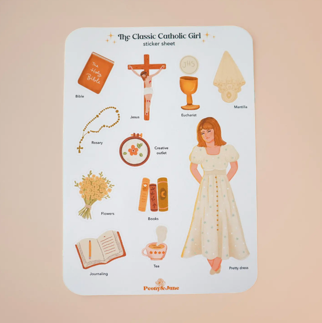 Catholic Sticker Sheet - Classic