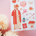 Catholic Sticker Sheet - Saint Valentine