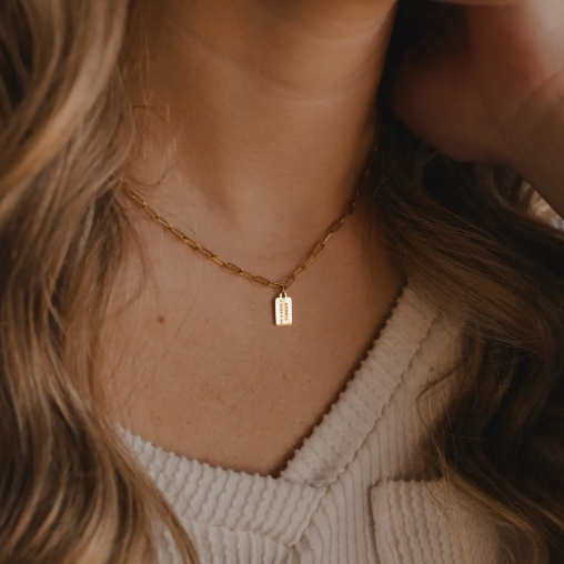 Heavenly Things Mini Tag Necklace
