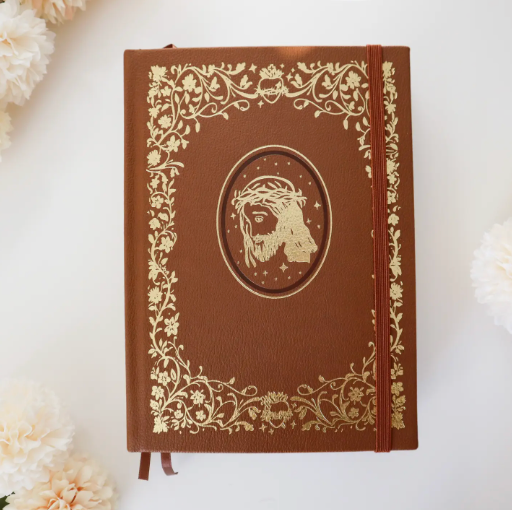 Crown Of Thorns Leather Journal - Brown