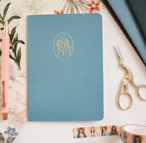 Marian Soft Cover Notebook - Light Blue