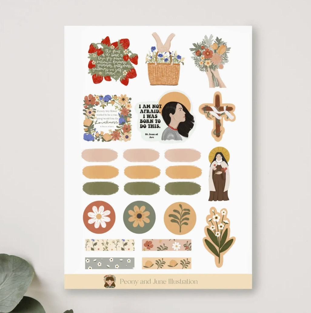 Catholic Sticker Sheet - I Am Not Afraid
