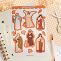 Catholic Sticker Sheet - Autumnal Saints