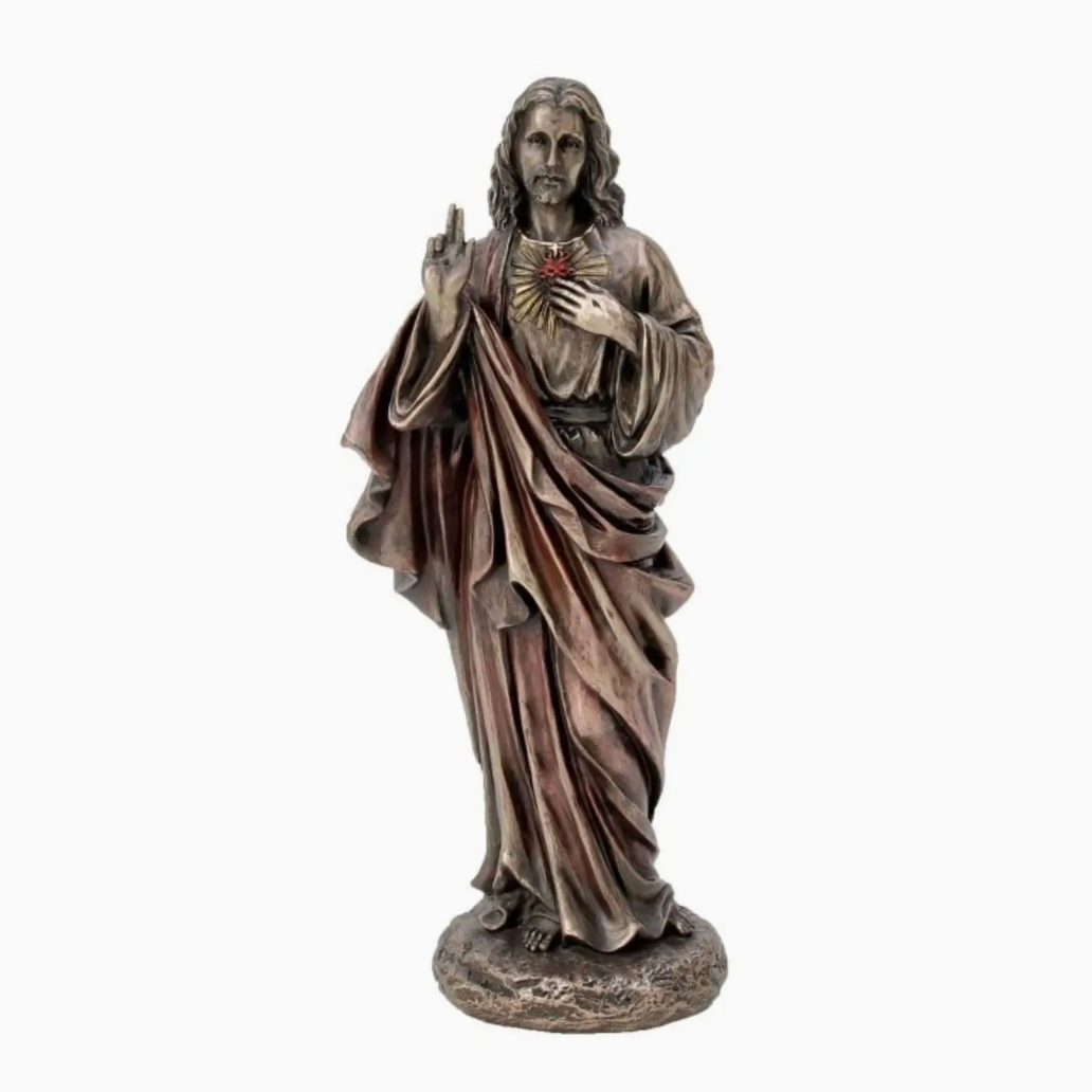 Sacred Heart Of Jesus Bronze Statue