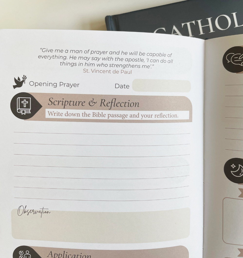 Catholic Prayer Journal - Lectio Divina - Three Sacred Hearts