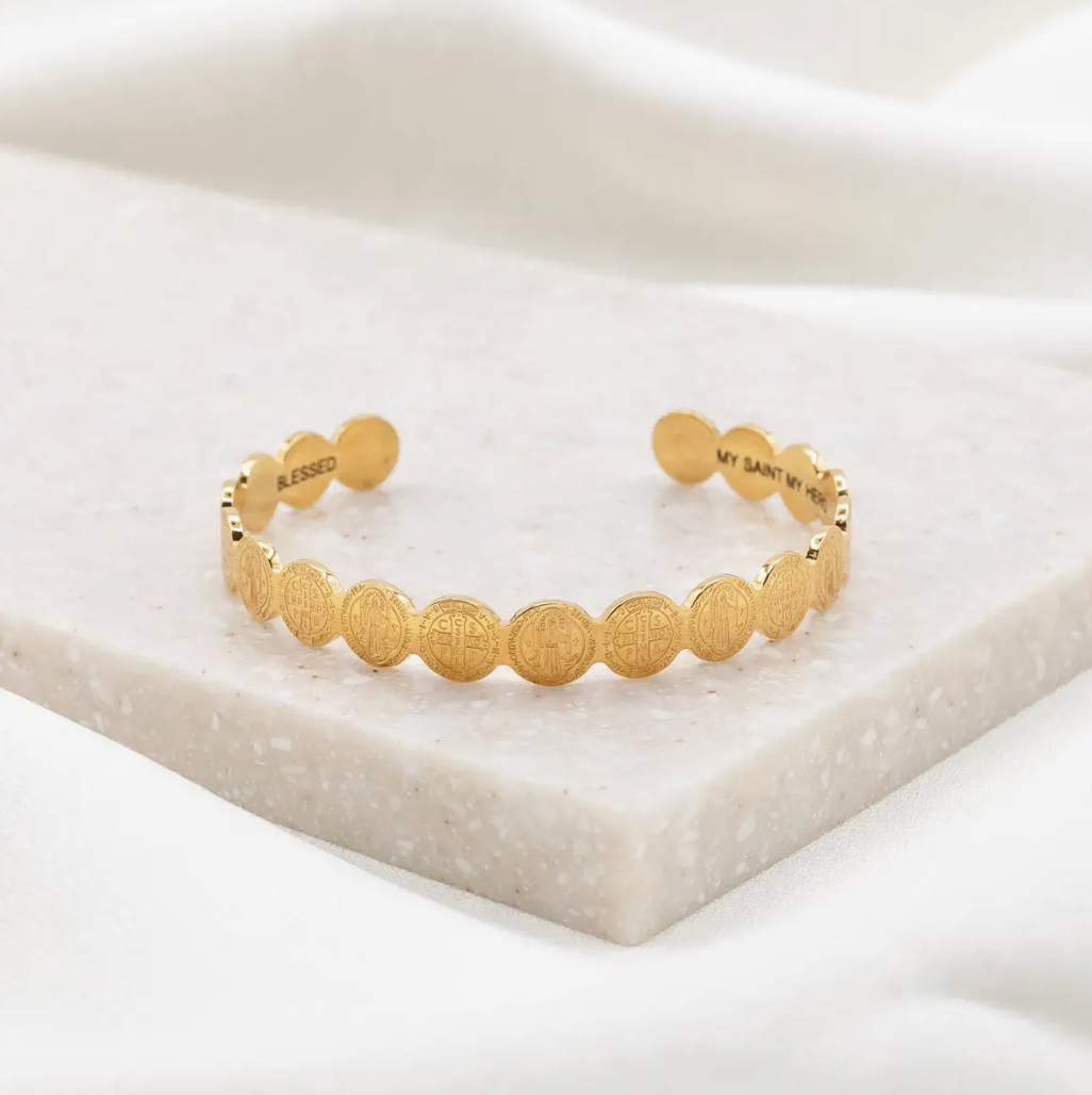 Saint Benedict Cuff Bracelet