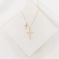 Walk By Faith Cross Necklace