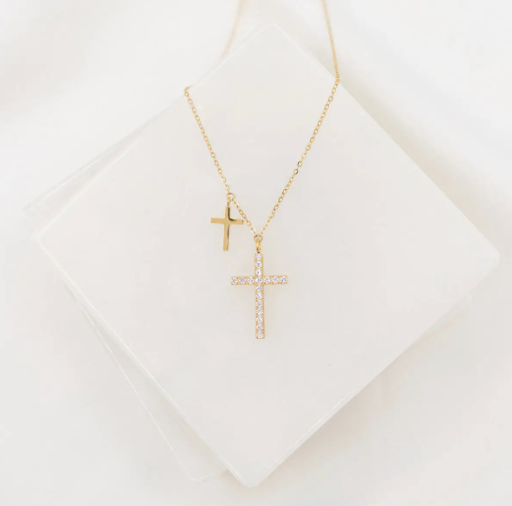 Walk By Faith Cross Necklace