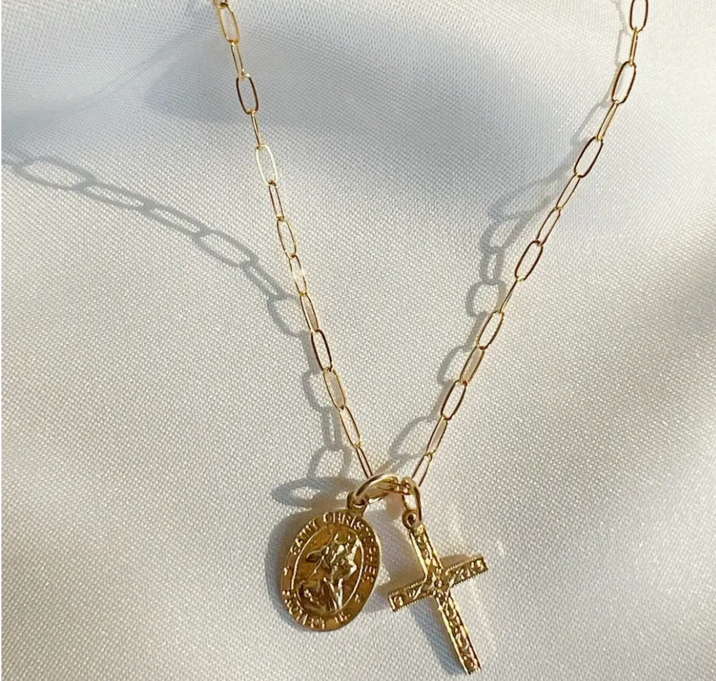Saint Christopher Charm Necklace