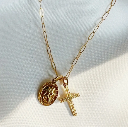 Saint Christopher Charm Necklace