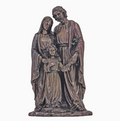 Holy Family Bronze Statue 5x10