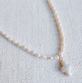 Genuine Freshwater Pearl Cross Necklace