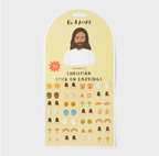 Christian Stick On Earrings