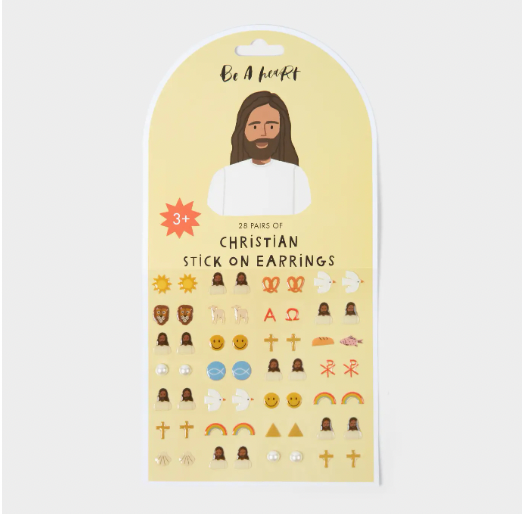 Christian Stick On Earrings