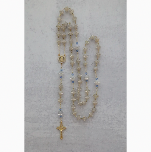 14K Gold Filled Rosary with Crystal Beads