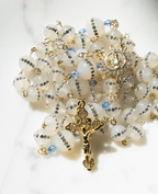 14K Gold Filled Rosary with Crystal Beads