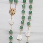 Jade Rosary: 18K Gold-Filled Catholic Prayer Beads